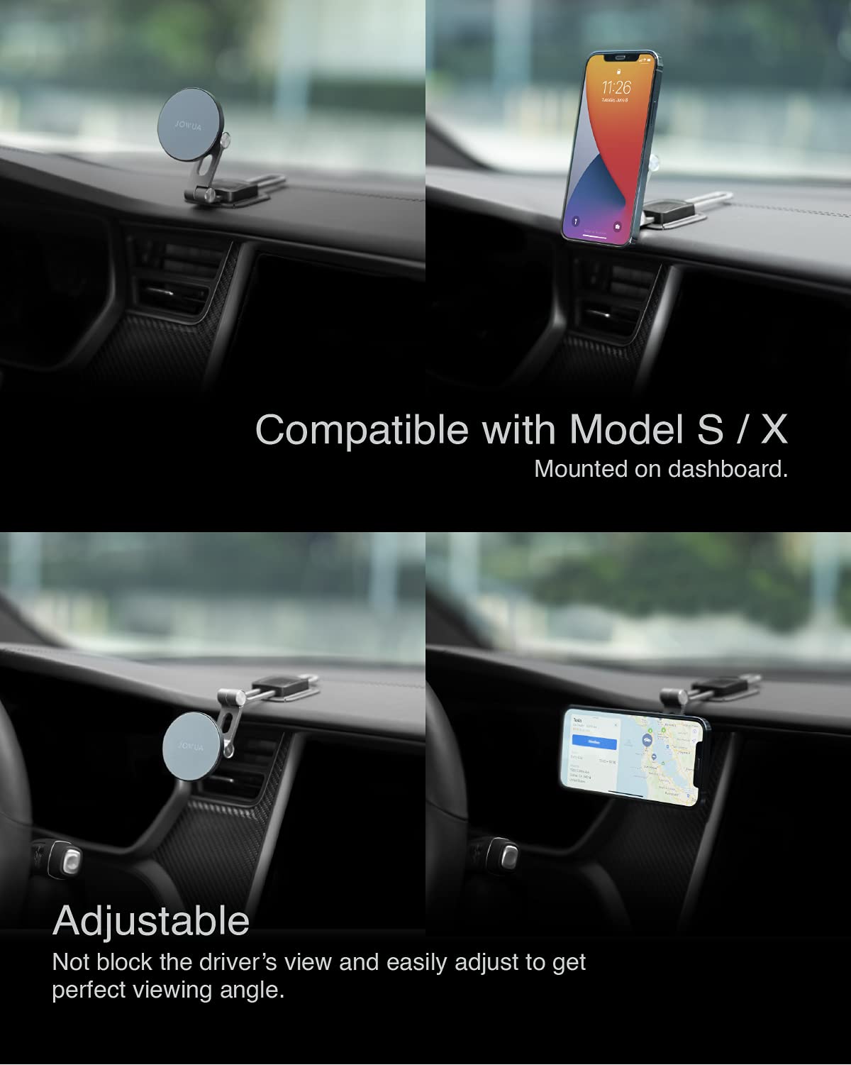 Amazon.co.jp: JOWUA 目に見えない折りたたみ式カーマウント Apple